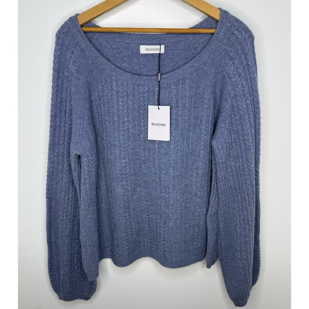 NAADAM Selbe Oversized Knit Bubble Pullover Sweater